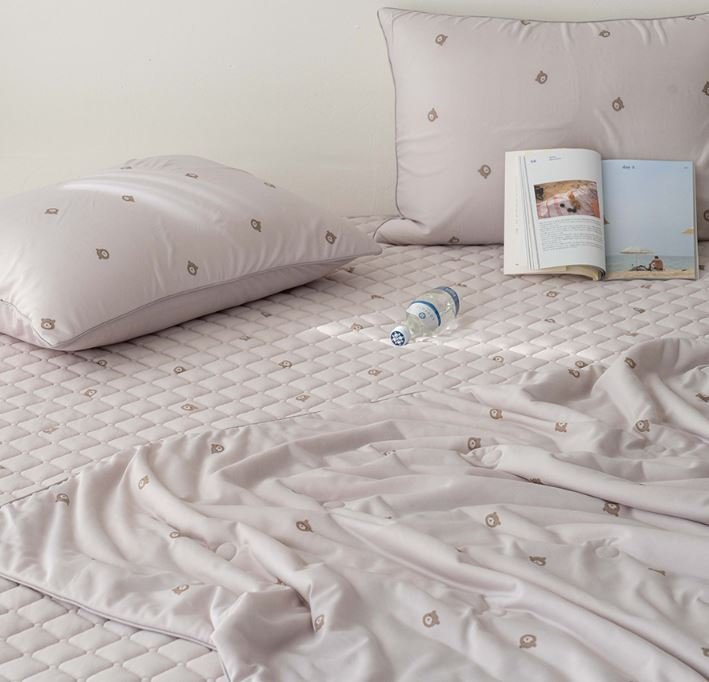 송화침장 키즈 어린이 쿨링 여름 냉감 이불세트 캐릭터 곰돌이 이불세트 상세 이미지 2