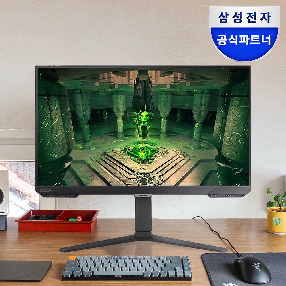 삼성 오디세이 G4 BG400 게이밍 모니터 광시야각 240Hz 피벗 59~61cm(24인치), 일반 상세 이미지 1