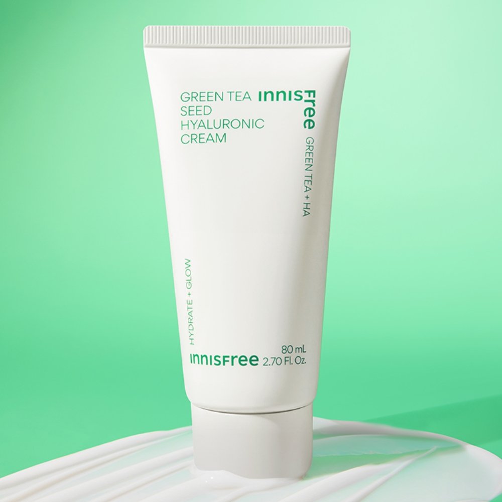 이니스프리 그린티 씨드 히알루론산 수분크림 / 진정 보습 속건조 화잘먹 80ml, 3개 상세 이미지 1