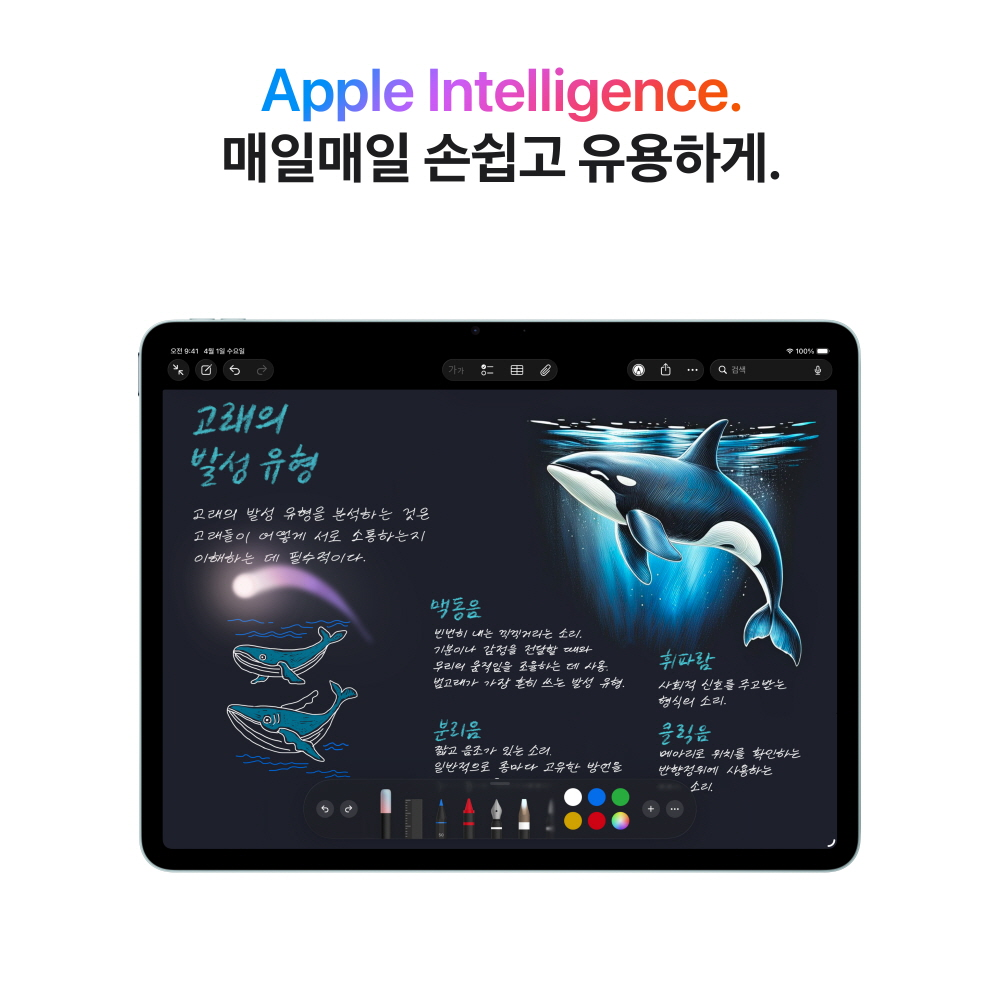 (1차예약) 애플 아이패드 에어 11 M4 WiFi 512GB 블루 MH3C4KH/A 상세 이미지 1